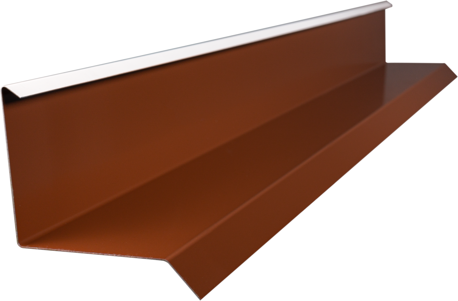 Wandanschlussblech in Dachneigung